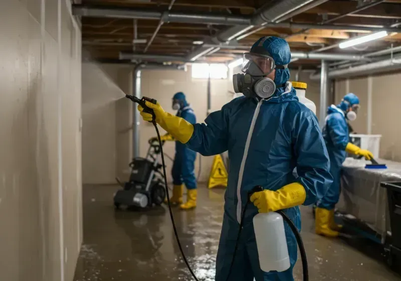 Basement Sanitization and Antimicrobial Treatment process in Tipton, CA